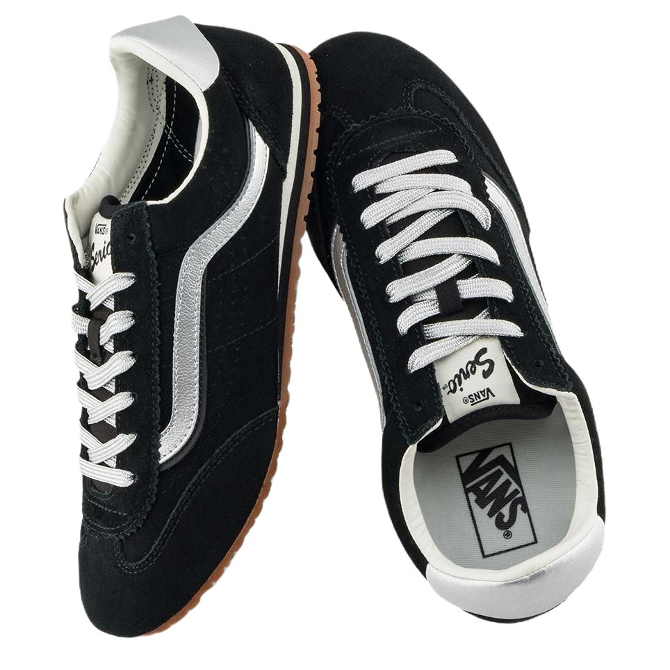 Vans Супер Низкие Черно-Серебристо-Серые Унисекс Кроссовки VN000E89YG4