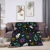 FNAFS At Freddy's Horror Blanket  Camping Flannel Throw Blanket For Outdoor Soft Design Quality Bedspread Birthday Gift