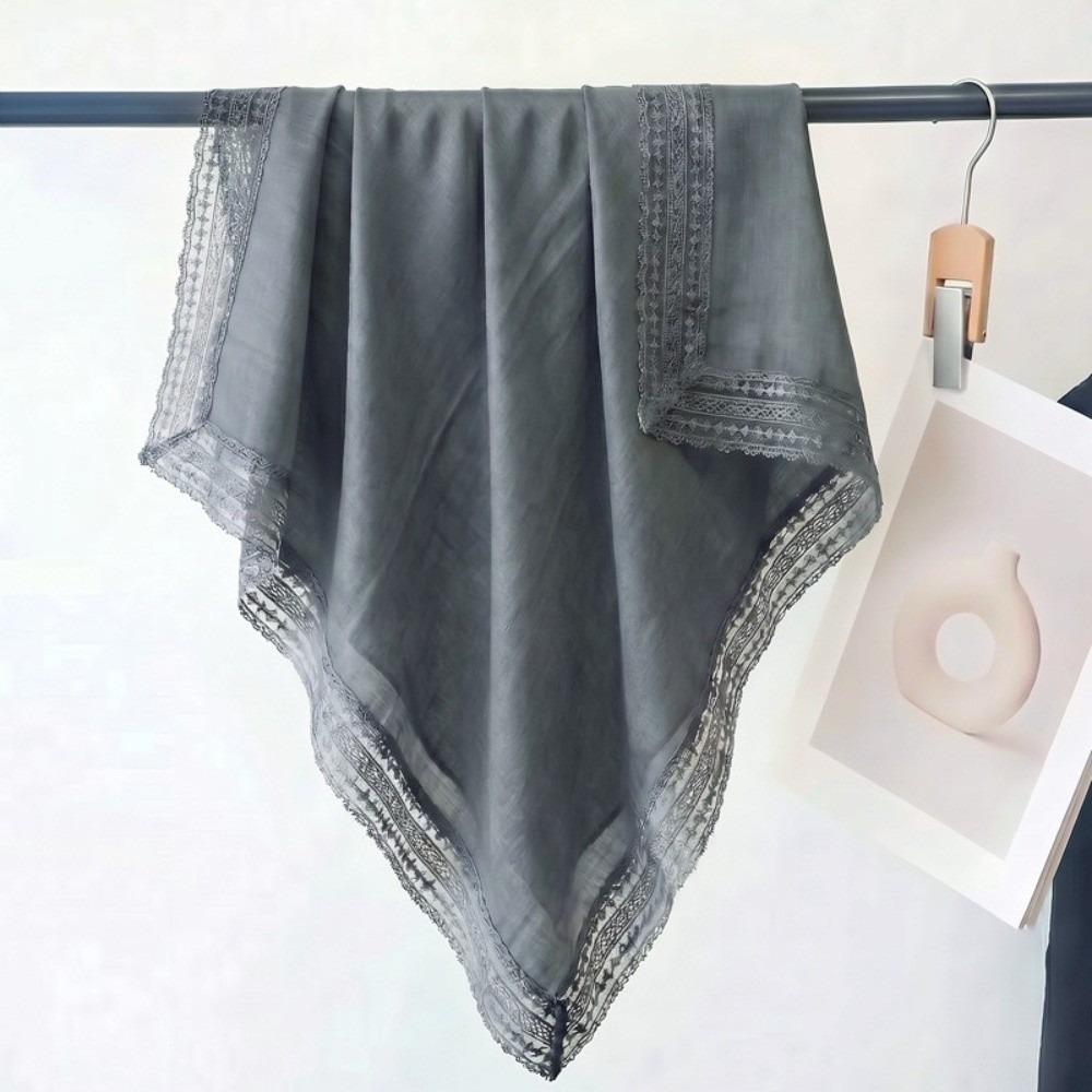 Fashion 100*100cm Square Scarf Solid Color Luxury Wraps Soft Sun-Protection Foulard Oversides Beach