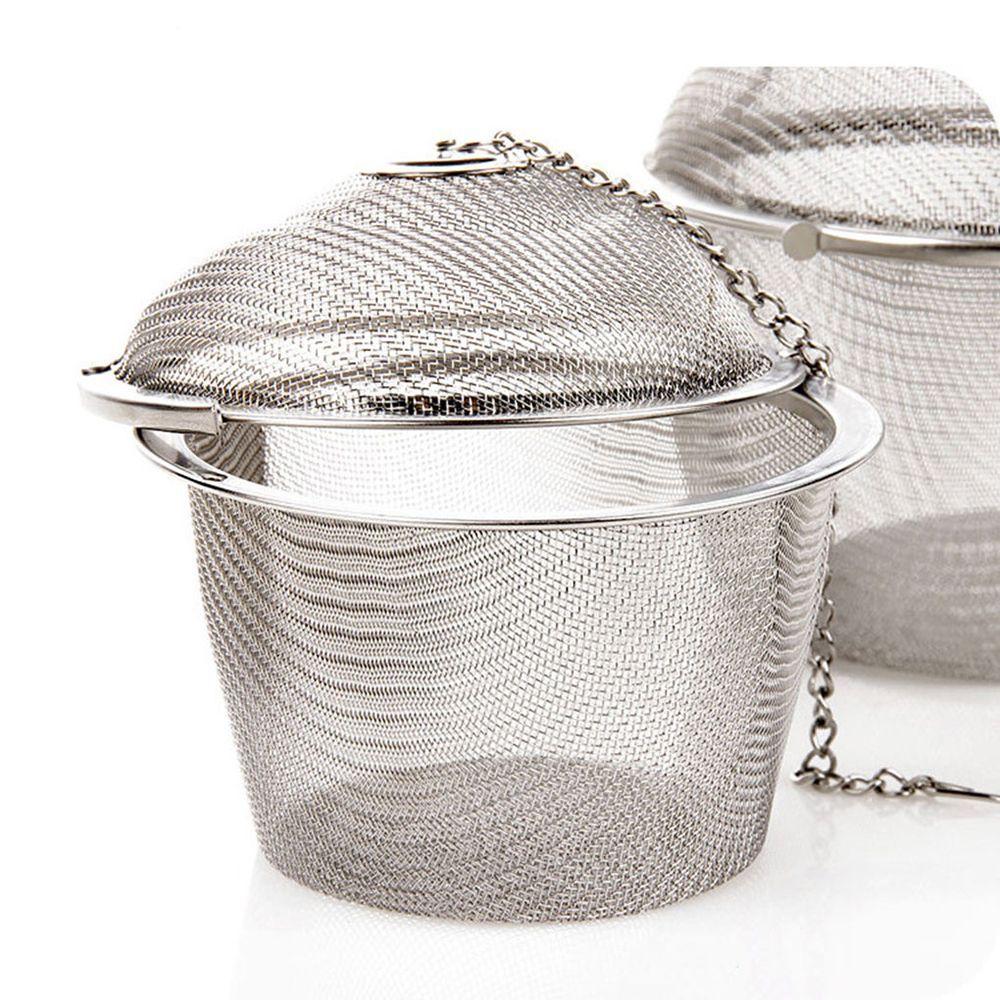 Kitchen Reusable Spice Strainer Herbal Infuser Stainless Steel Mesh Filter Tea Ball