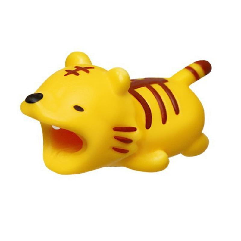 Защитный шнур для кабеля с милыми животными, защитный провод с рисунком из мультфильма, светящийся силиконовый чехол, устройство для намотки зарядного кабеля для кабеля зарядного устройства для телефона