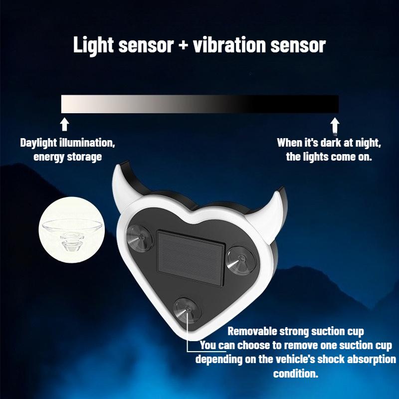 1 шт. Романтическая светодиодная LED-лампа в виде сердца на солнечных батареях для автомобиля, меняющая цвет, лампа настроения для декора интерьера
