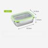 Коробка для хранения продуктов из нержавеющей стали, холодильник, замороженный, хрустящий, герметичный, ланч-бокс Bento, кухонный контейнер для хранения продуктов с крышкой