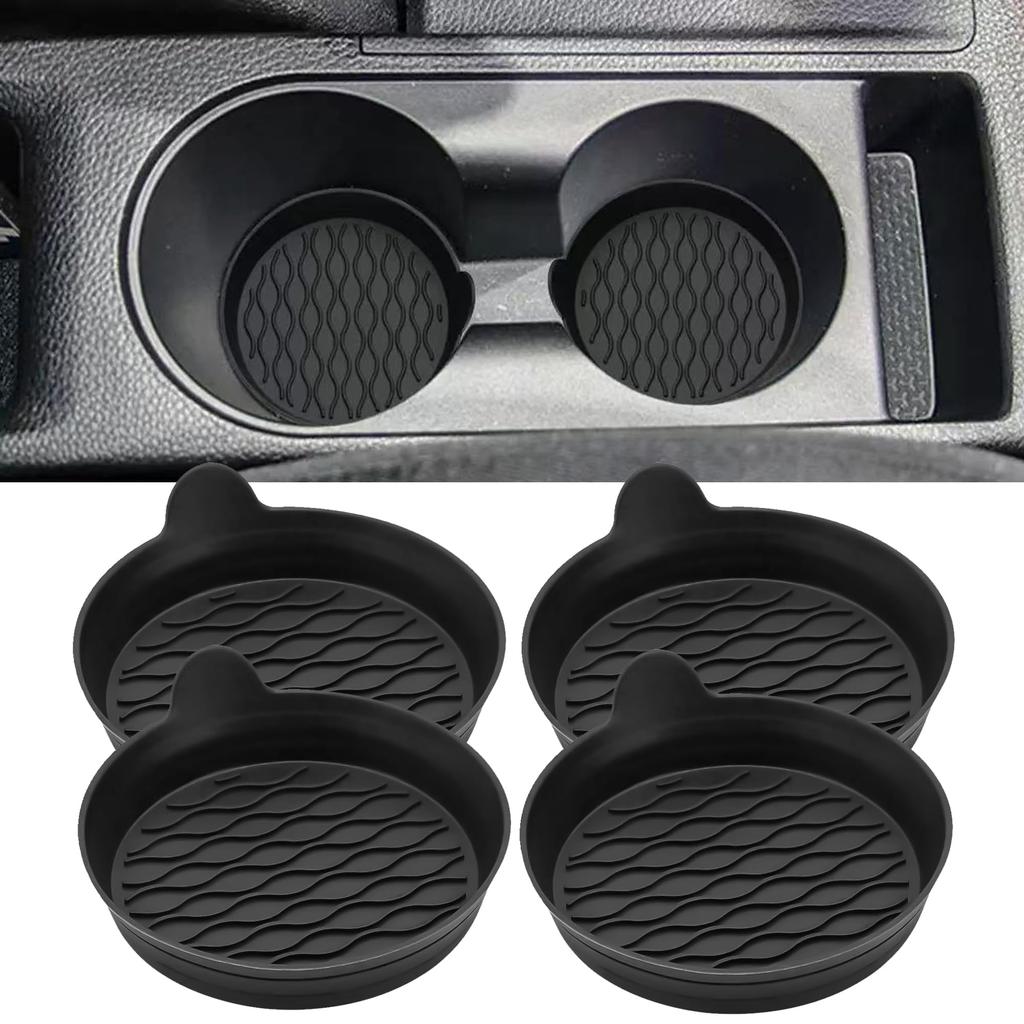 Non-Slip Car Cup Holder Coasters, Universal Waterproof Cup Mat for Vehicle Interior