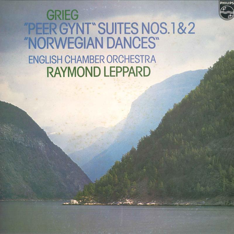 Грампластинка RAYMOND LEPPARD, ENGLISH CHAMBER OR - Григ: Сюиты из «Пер Гюнта» №. 1 и 18PC72 PHILIPS 1981 Япония Оби Классический Б/У