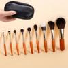 9Pcs/lot Mini Makeup Brush Set Portable Travel Cosmetic Brushes Kit Eyeshadow Foundation Powder Brushes Beauty Makeup Tools