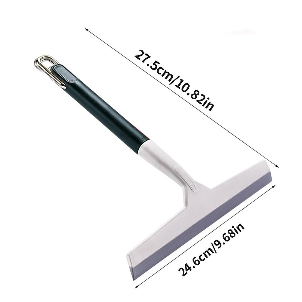 Скребок для окон с ручкой, многофункциональный скребок для автомобильных стекол, очиститель зеркал, резиновый стеклоочиститель, многофункциональный