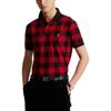 Polo Ralph Lauren FW22 Поло с коротким рукавом Custom Slim Fit в клетку с вышивкой логотипа Мужские рубашки поло MNPOKNI1N822035-620