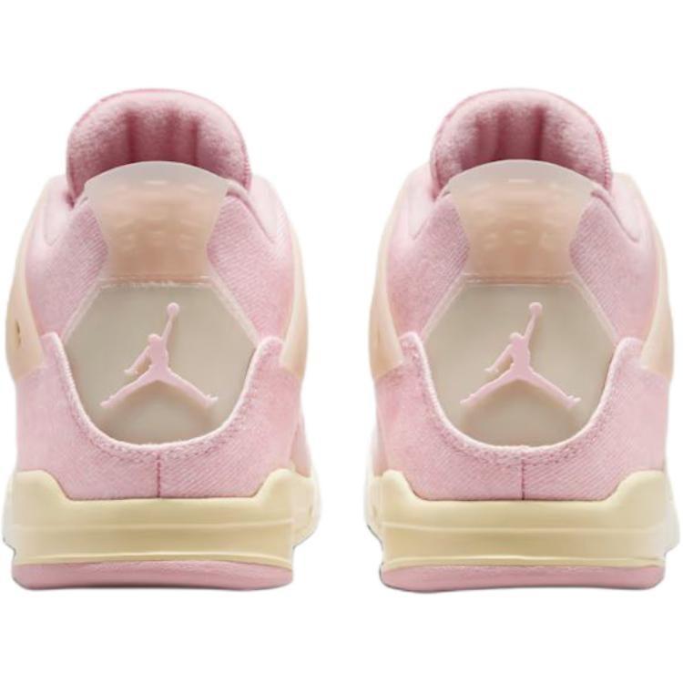 Jordan Детские баскетбольные кроссовки Air Jordan 4 Низкие Красные Розовые Для Детей 3-7 Лет IB6715-600
