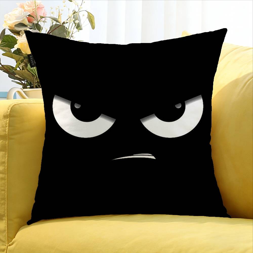 Black And White Eyes World Various Sizes Square Pillow Case For Car Home Bedchamber Decor