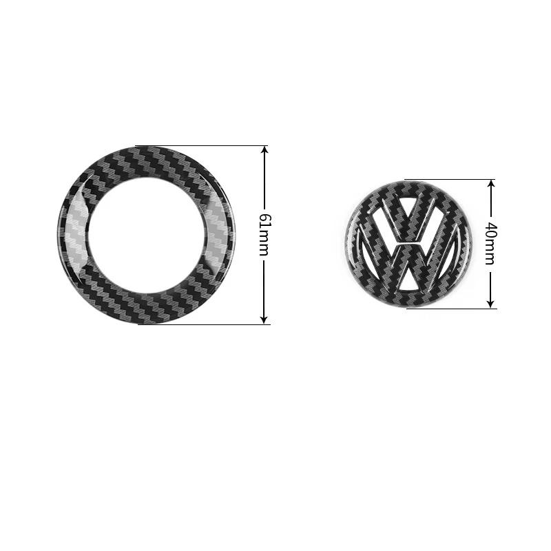 Для автомобиля VOLKSWAGEN Наклейка-эмблема на руль Аксессуары для интерьера Для Volkswagen GTI Polo Golf Passat Scirocco Beetle Tiguan