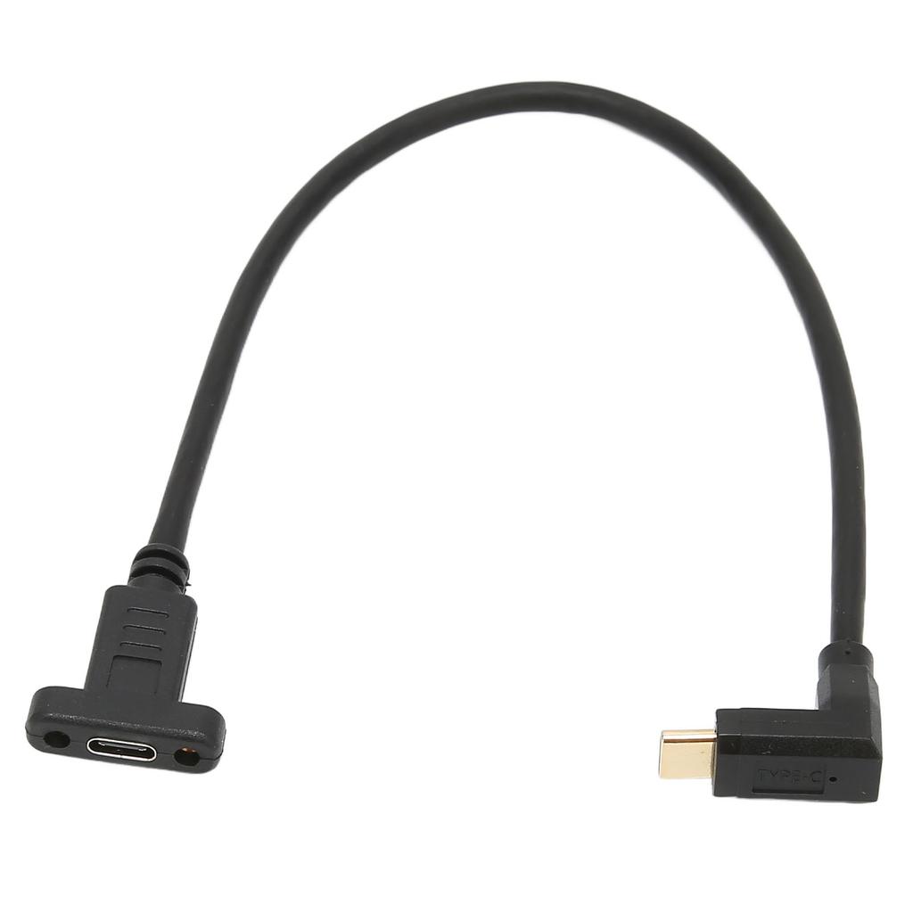 Удлинительный кабель Type-C папа-мама USB 3.1, стабильный, быстрый, адаптер Type-C папа-мама с отверстием для винта для крепления на панели