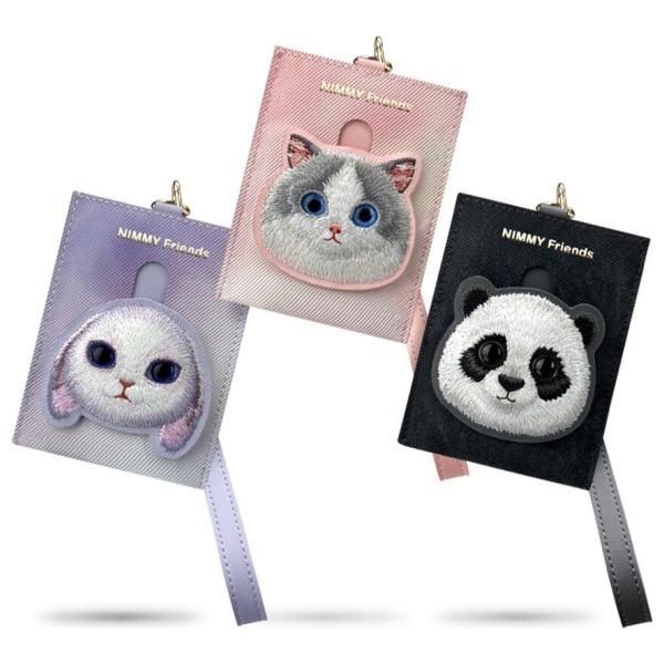Nimmy Portfel Na Karty Fioletowy/Purple  Big Eyed Pet 2.0 Rabbit