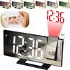 Проекционный будильник с дисплеем температуры, подсветкой, проектором, зеркальными часами, потолочными часами, для дома