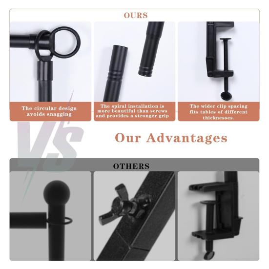 Metal Table Arch Hanging Rod Stand 16"-48'' Tall 31"-98" Length Adjustable Arch Brackets Heavy Duty Decoration Holder for Balloons Ribbons Photos