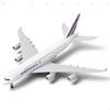 QIYUMOKE A380 France 1/300 Diecast Metal Airplane Model - A380 Sky Jumbo A380 Model Airplane with Stand (7.5" Long) for Aviation Enthusiast Gift or Di