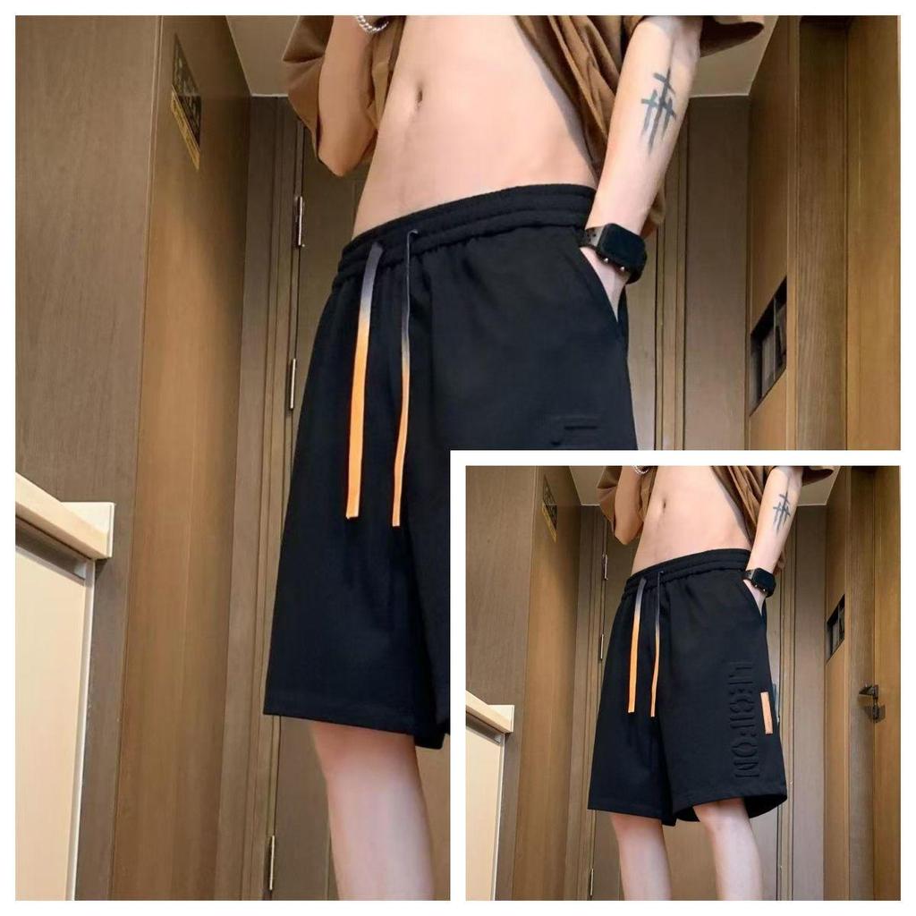 Новые летние мужские шорты с принтом в гонконгском стиле - модные повседневные спортивные штаны средней длины