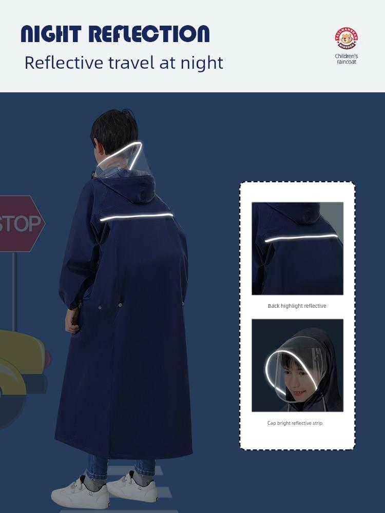 Kids Raincoat Boys Girl Rain-Proof Clothes Junior High School and Elementary School Students School Dedicated Boys and Girls Youth Poncho
