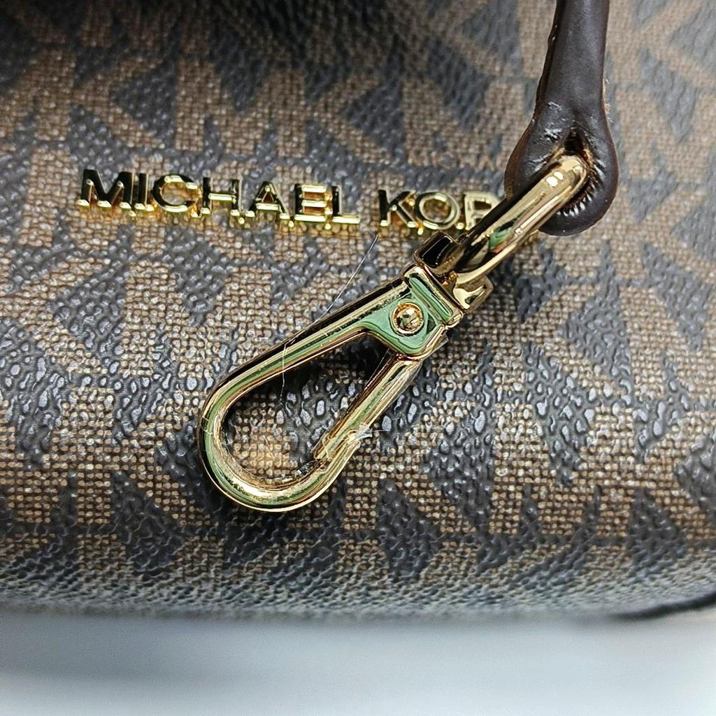 [Pre-Owned] Mercer Mini Brown Coated Canvas Monogram Crossbody Bag - Excellent #BQWWNG