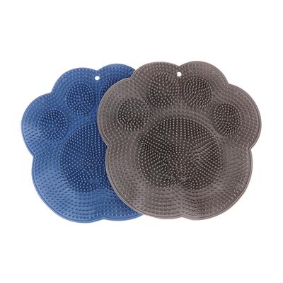 Силиконовый массажный коврик для ванны, щетка для душа для ног и спины, настенный коврик для мытья ног в ванной с присосками