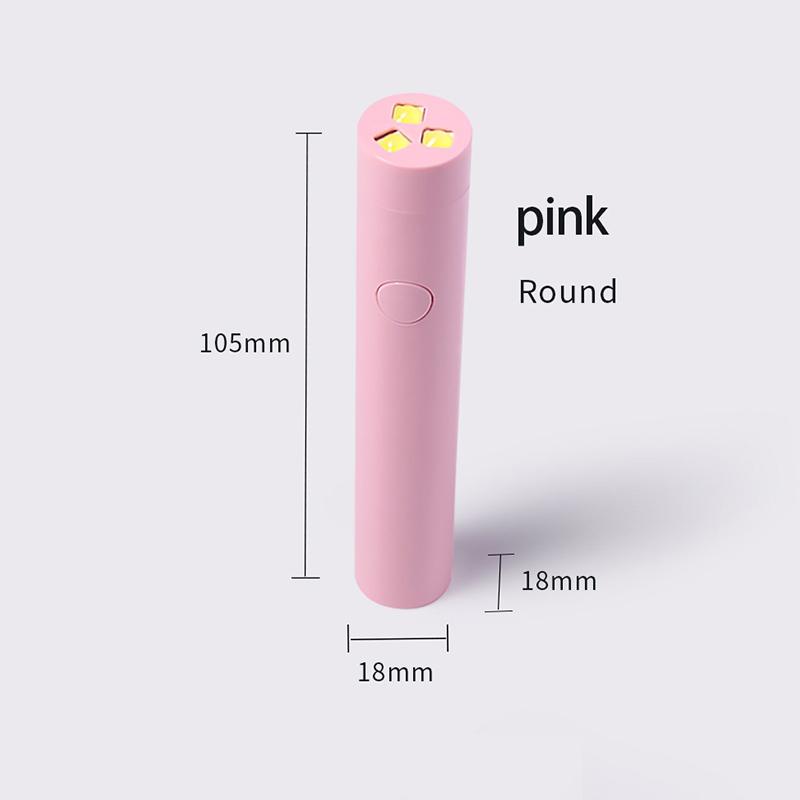 Ручная лампа для хранения энергии на талии для ногтей, мини-лампа для светотерапии, лампа для ногтей, круглая лампа с надписью, зарядка