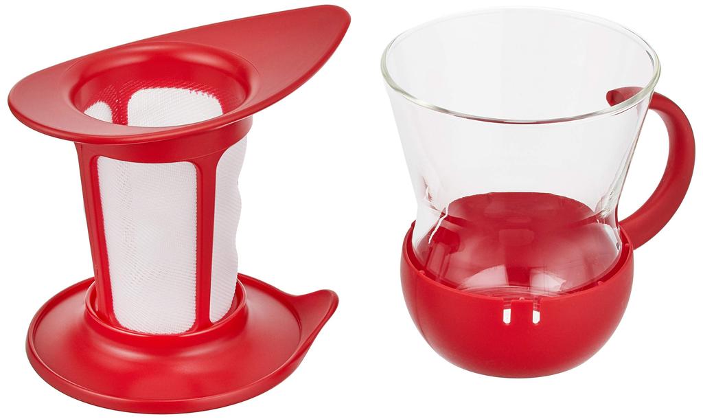 Hario Кружка для чая на одну чашку, 200 мл, красная OTMH-1R