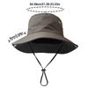 Waterproof Bucket Hat Wide Brim Mountaineering Caps Fashion Fisherman Hat  Outdoor
