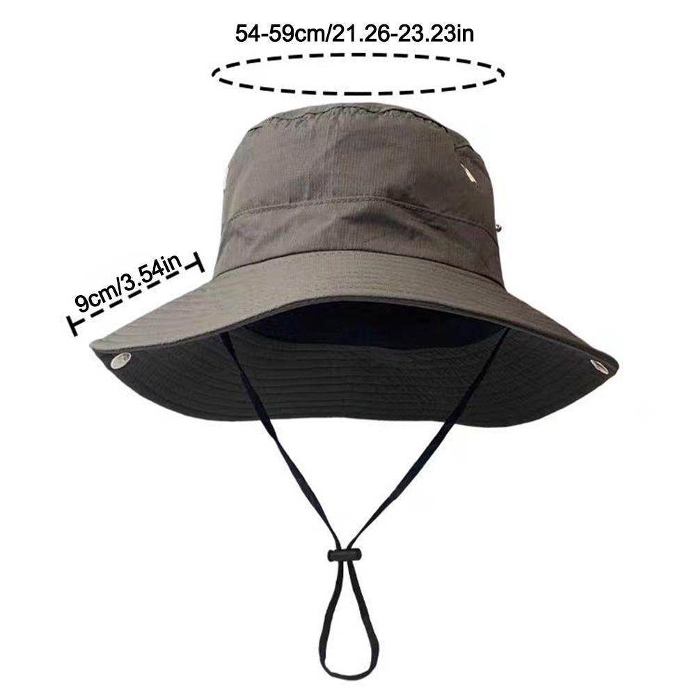 Waterproof Bucket Hat Wide Brim Mountaineering Caps Fashion Fisherman Hat Outdoor