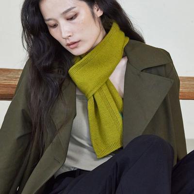 ANA MAISON Оливково-зеленый кашемировый повседневный шарф [KMM-OLIVE GREEN]