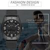 Стильные цифровые мужские часы с высококачественным механизмом, трехконтактным аналоговым дисплеем, простые часы, подходящие подарки для мужчин