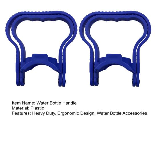 2Pcs 5 Gallon Water Bottle Handle Heavy Duty Plastic Ergonomic Non-slip Water Jug Lifter Handle Energy Saving Drinking Water Bottle Carrier Handle