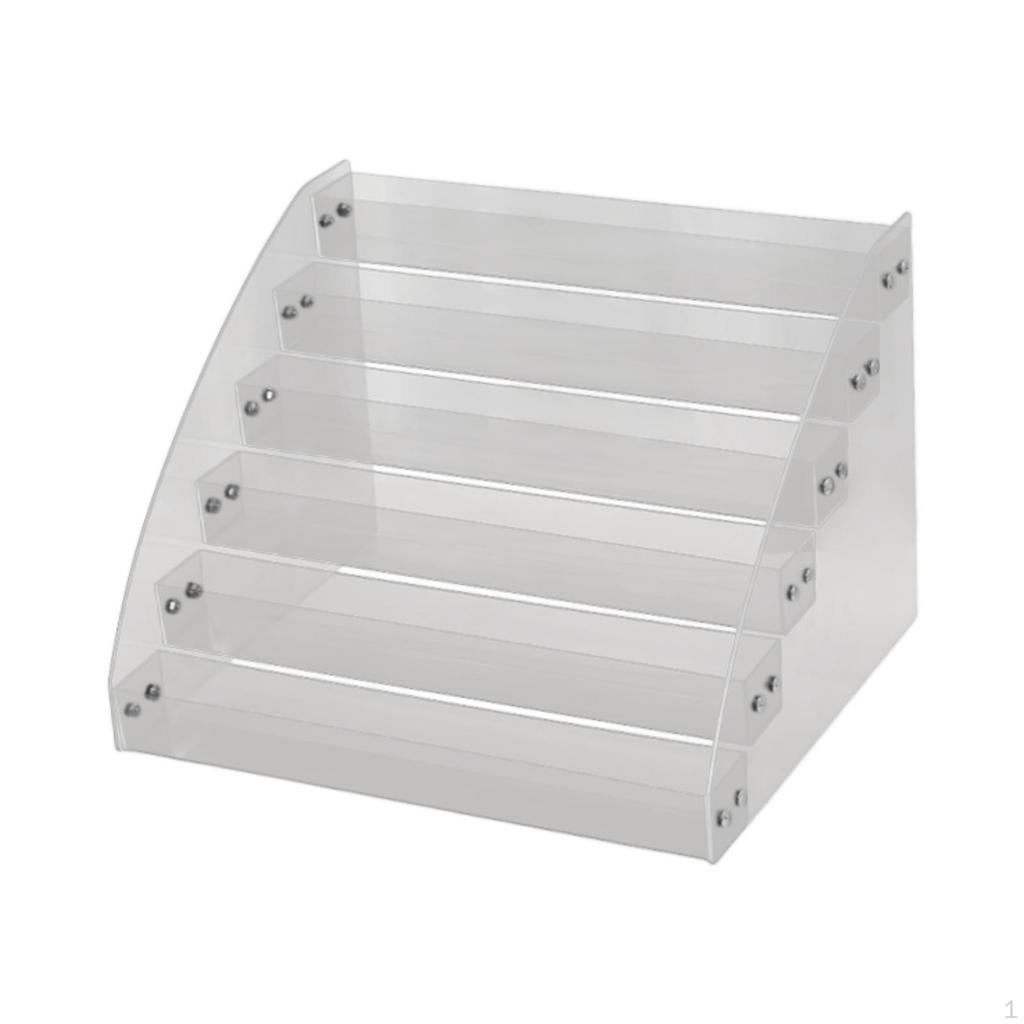Acrylic Cosmetic Storage Box Lips Gloss Stand, Nail Polish Organizer Makeup Holder for Brushes