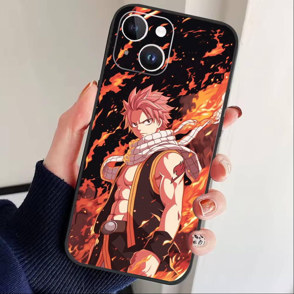 ЧЕХОЛ ДЛЯ ТЕЛЕФОНА ANIME S-FAIRY TAIL Для iPhone17,16,15,14,13,12 Plus,Max Мягкий Силиконовый Черный Чехол