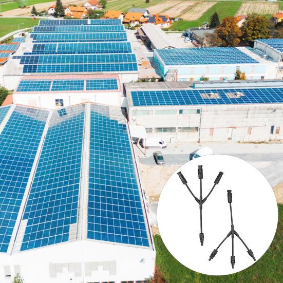 Установка параллельного разъема панели солнечных батарей водоустойчивого кабеля ответвления ы доски ы легкая дополнительная длинная