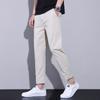 Spring Loose Versatile Cropped Pants Men's Straight Cropped Pants Thin Casual Pants Men