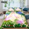 Главная Жизнь Роскошь 3D Фламинго Постельное белье Пододеяльник Наволочка Детский Постельное белье Размеры Queen и King EU/US/AU/UK