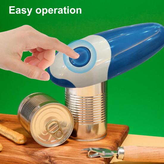 Yousheng Electric Can Opener Built-in Magnet Tin Opener Safe & Smooth Edge Beer Can Opener for Elderly Arthritis