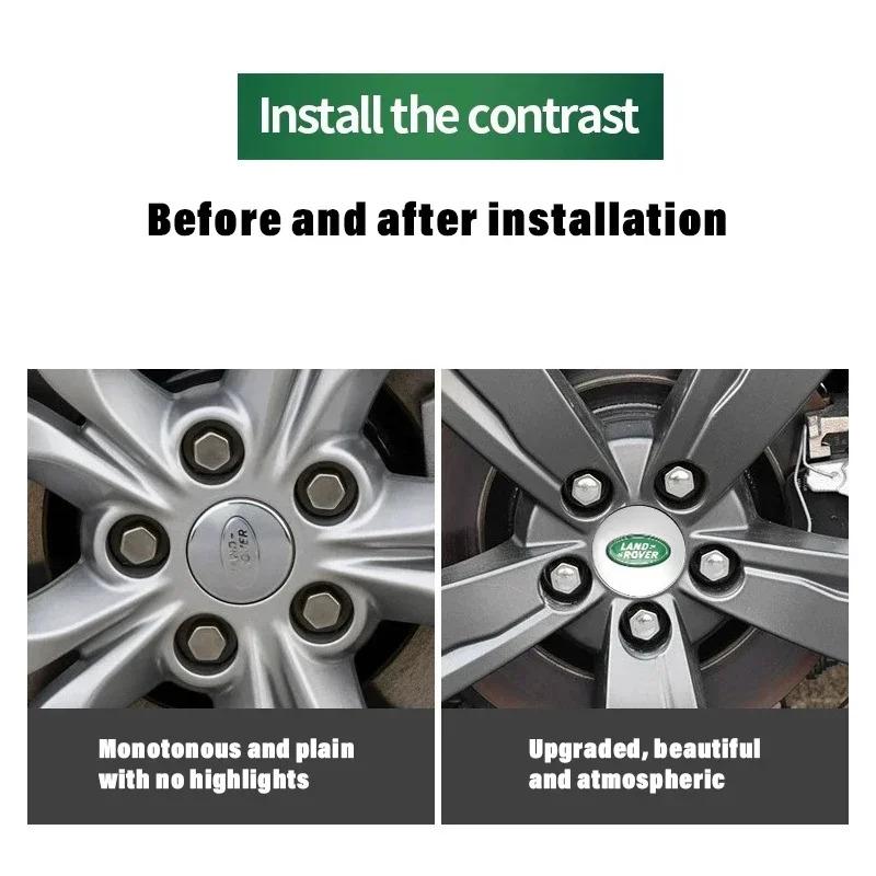 62mm Land Rover Hub Cap Car Wheel Center Cap Hub Cap Accessories For Land Rover Range Rover Sport Evoque Epoxy Freelander 2 3 rf3