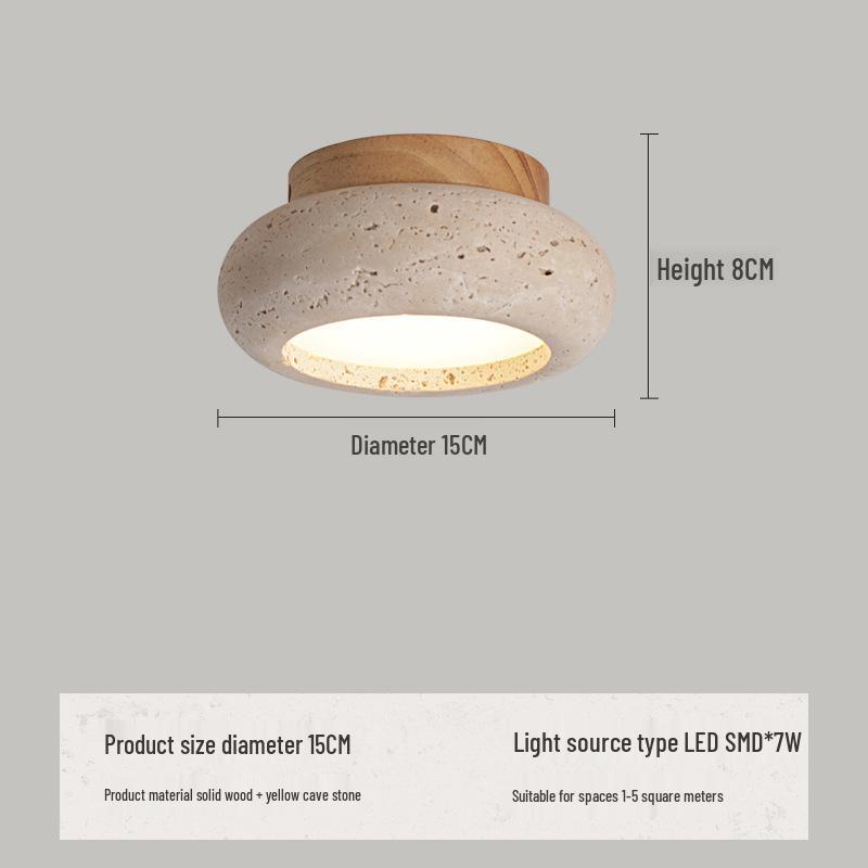 Настенный светильник Ваби-Саби в стиле середины века кремового цвета для спальни или гостиной