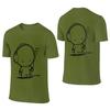 Music Unisex Lightweight Reversible Tshirt Artistic Girl Neat Stitching Cotton Tee