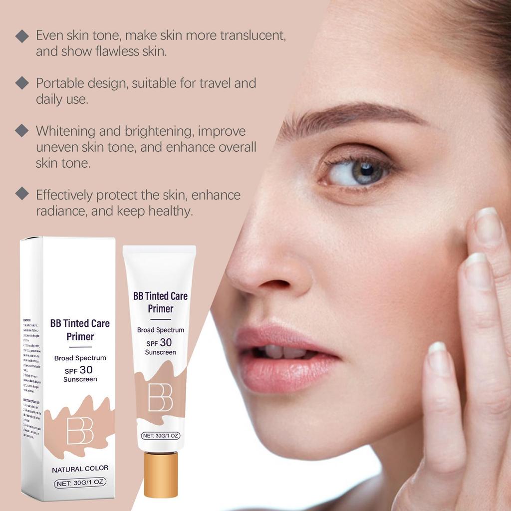 Sunscreen BB Cream Protect Sun Burn Calm Redness Balance Oil Shine Conceal Face Blemish Enhance Skin Barrier Portable Concealer