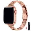 Ремешок из нержавеющей стали для Apple Watch Band 49 мм 42 мм 44 мм Металлический браслет iWatch Ultra Серия 8 7 6 SE 5 4 3 для женщин 45 мм 41 мм