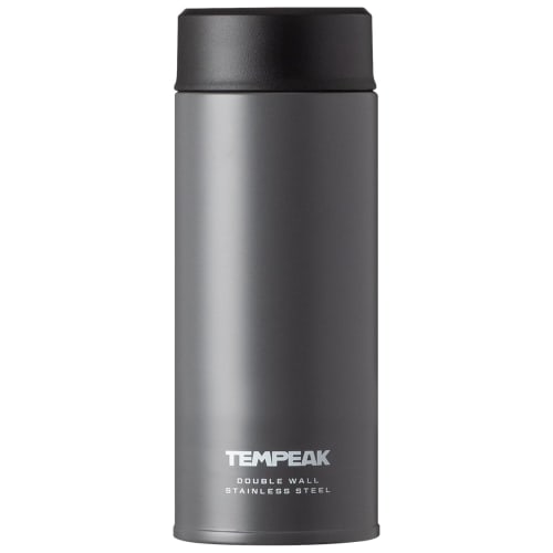 Atlas TEMPEAK ATPBS-350GY Stainless Steel Water Bottle, 350ml, Ultra-Insulated Screw-Type Mug, Vacuum Insulated, Easy To Clean, Lightweight, Slim, Com