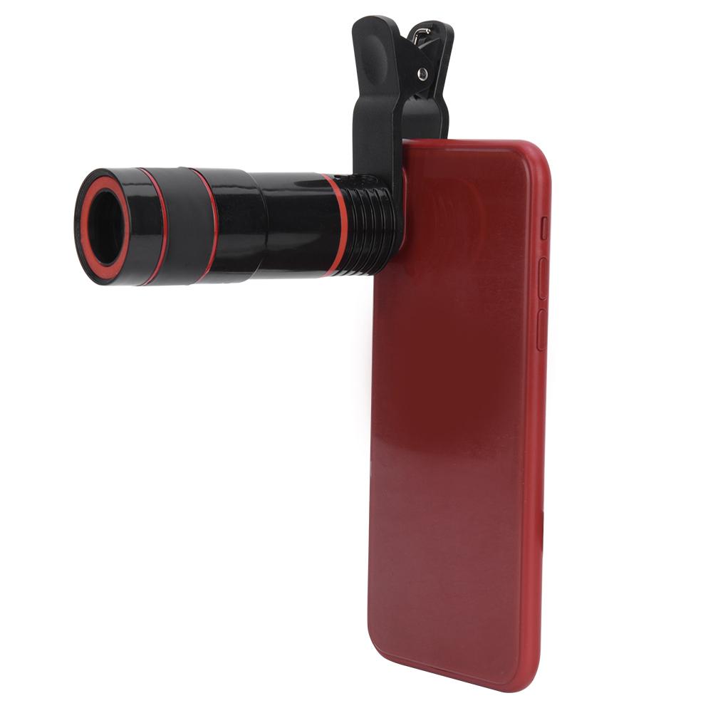 Универсальный мобильный телефонный монокулярный телескоп с 12-кратным увеличением и высокой четкостью изображения для дальнего обзора