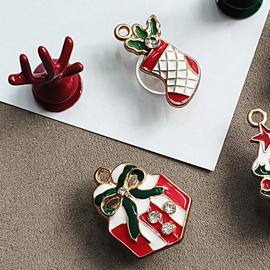 6 шт. пузырьковые слайды аксессуары рождественские блестящие цинковый сплав алмазные туфли DIY украшения детали