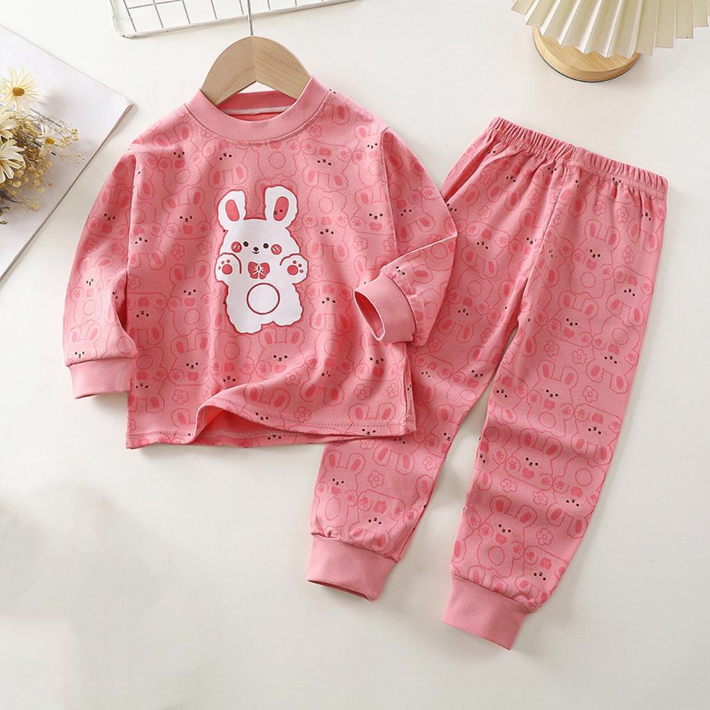 Детская одежда для дома и пижамы для мальчиков и девочек, комплекты с длинными рукавами и брюками