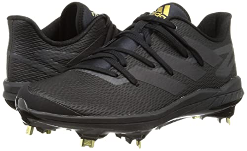 Бейсбольные шиповки Adidas Adizero Afterburner 8 TD, Основной черный/Основной черный/Золотой металлик (GW0271), Размер 25.0 см