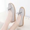 Fashion 2025 New Women Shoes Moccasins Women Flats Loafers Genuine Leather Female Shoes Slip On Hollow Out Flat Bottomed Mother Shoe Cas