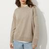 Women Autumn Winter High Neck Long Sleeve Solid Color Sweater For Ladies Loose Fashion Knitted Tops
