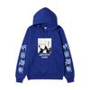 Satoru Gojo Hoodie Unisex Fleece Sweatshirt Dual Sleeve Vertical Japanese Kanji Manga Front Print Anime Pullover